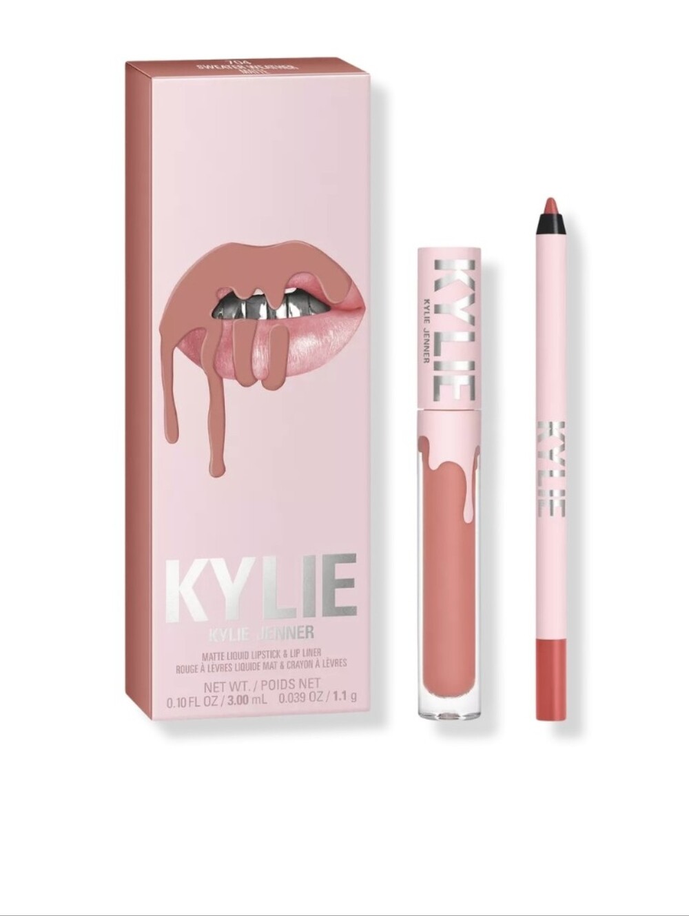 Kylie Matte Lip Kit Lipstick & Liner: Sweater Weather (704), NIB